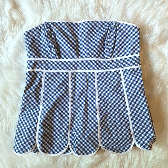 Lilly Pulitzer Tops - Lilly Pulitzer Meridian Strapless Corset Scalloped Tube Top, Y2K size women's 2